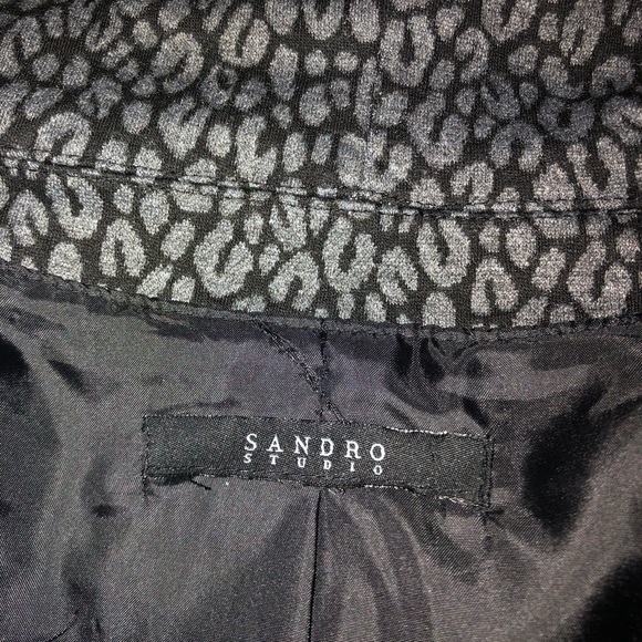 SANDRO STUDIO Ruffled Women’s Wrap Jacket - Picture 5 of 10